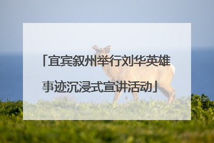 宜宾叙州举行刘华英雄事迹沉浸式宣讲活动