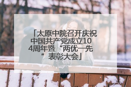 太原中院召开庆祝中国共产党成立104周年暨“两优一先”表彰大会