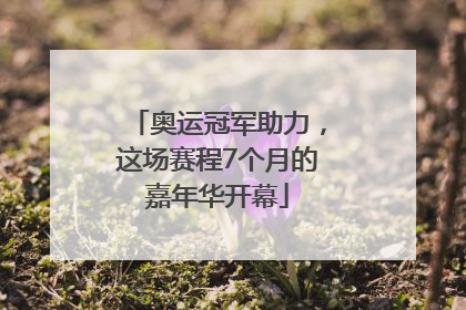 奥运冠军助力，这场赛程7个月的嘉年华开幕