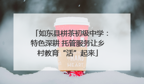 如东县栟茶初级中学：特色深耕 托管服务让乡村教育“活”起来