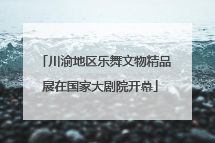 川渝地区乐舞文物精品展在国家大剧院开幕