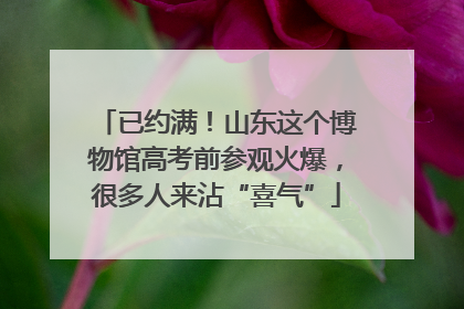 已约满！山东这个博物馆高考前参观火爆，很多人来沾“喜气”