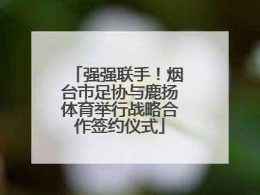 强强联手！烟台市足协与鹿扬体育举行战略合作签约仪式