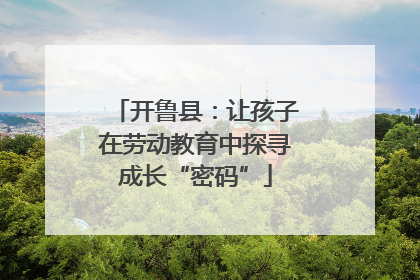 开鲁县：让孩子在劳动教育中探寻成长“密码”