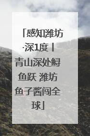 感知潍坊·深1度丨青山深处鲟鱼跃 潍坊鱼子酱闯全球