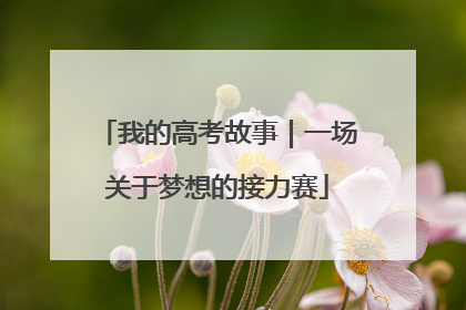 我的高考故事｜一场关于梦想的接力赛