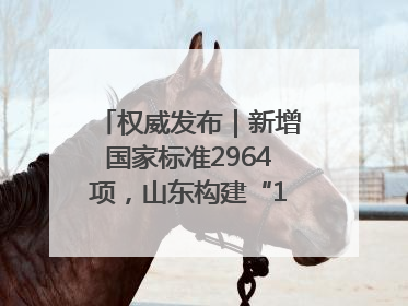 权威发布|新增国家标准2964项,山东构建“1+4+N”标准化创新发展新格局