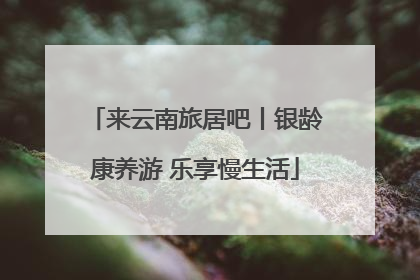 来云南旅居吧丨银龄康养游 乐享慢生活