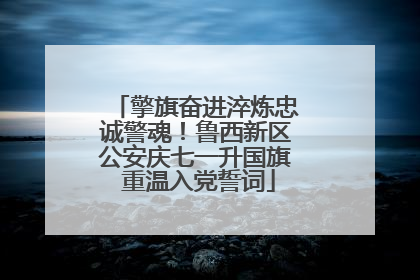 擎旗奋进淬炼忠诚警魂！鲁西新区公安庆七一升国旗 重温入党誓词