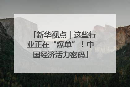 新华视点｜这些行业正在“爆单”！中国经济活力密码
