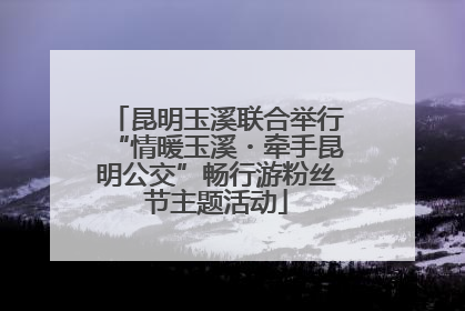 昆明玉溪联合举行“情暖玉溪・牵手昆明公交”畅行游粉丝节主题活动