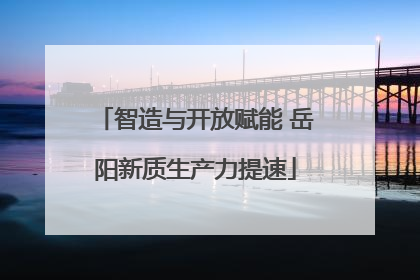 智造与开放赋能 岳阳新质生产力提速