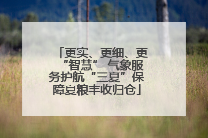 更实、更细、更“智慧” 气象服务护航“三夏”保障夏粮丰收归仓