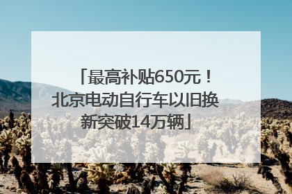 最高补贴650元！北京电动自行车以旧换新突破14万辆