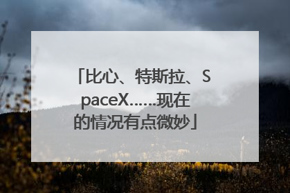 比心、特斯拉、SpaceX……现在的情况有点微妙