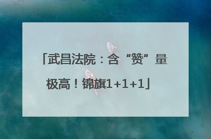 武昌法院：含“赞”量极高！锦旗1+1+1