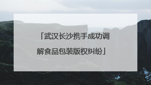 武汉长沙携手成功调解食品包装版权纠纷