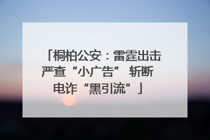 桐柏公安：雷霆出击严查“小广告” 斩断电诈“黑引流”