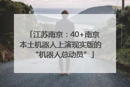 江苏南京：40+南京本土机器人上演现实版的“机器人总动员”