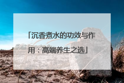沉香煮水的功效与作用：高端养生之选