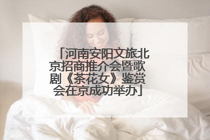 河南安阳文旅北京招商推介会暨歌剧《茶花女》鉴赏会在京成功举办