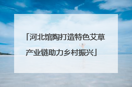 河北馆陶打造特色艾草产业链助力乡村振兴