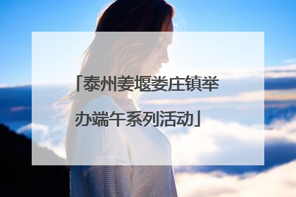 泰州姜堰娄庄镇举办端午系列活动