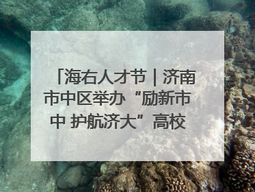 海右人才节｜济南市中区举办“励新市中 护航济大”高校行专场活动暨“青年人才 乐享市中”品牌推介会