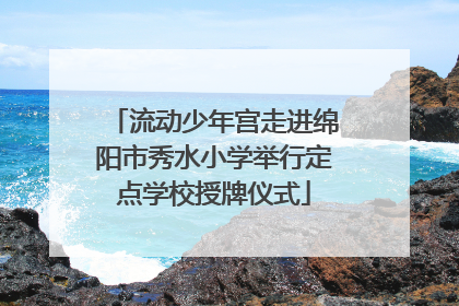 流动少年宫走进绵阳市秀水小学举行定点学校授牌仪式