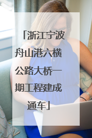 浙江宁波舟山港六横公路大桥一期工程建成通车