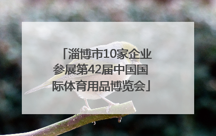 淄博市10家企业参展第42届中国国际体育用品博览会