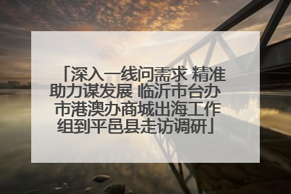 深入一线问需求 精准助力谋发展 临沂市台办 市港澳办商城出海工作组到平邑县走访调研