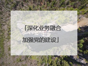深化业务融合 加强党的建设