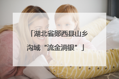 湖北省郧西县山乡沟域“流金淌银”