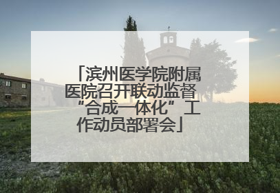 滨州医学院附属医院召开联动监督“合成一体化”工作动员部署会