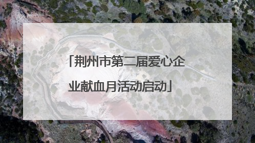 荆州市第二届爱心企业献血月活动启动