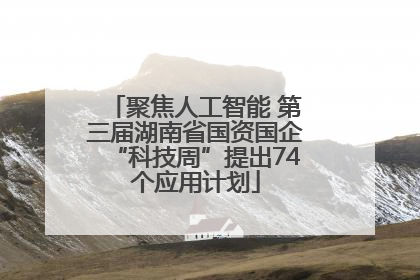聚焦人工智能 第三届湖南省国资国企“科技周”提出74个应用计划