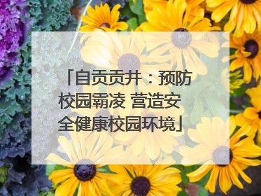 自贡贡井：预防校园霸凌 营造安全健康校园环境