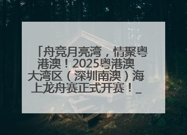 舟竞月亮湾，情聚粤港澳！2025粤港澳大湾区（深圳南澳）海上龙舟赛正式开赛！_深圳新闻网