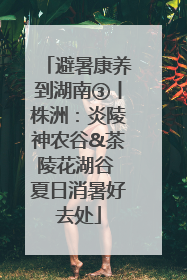 避暑康养到湖南③丨株洲：炎陵神农谷&茶陵花湖谷 夏日消暑好去处