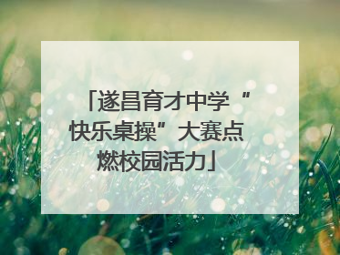 遂昌育才中学“快乐桌操”大赛点燃校园活力