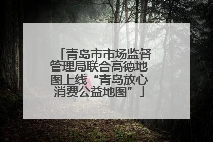 青岛市市场监督管理局联合高德地图上线“青岛放心消费公益地图”