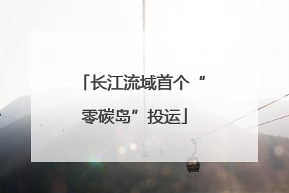 长江流域首个“零碳岛”投运