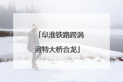 阜淮铁路跨涡河特大桥合龙