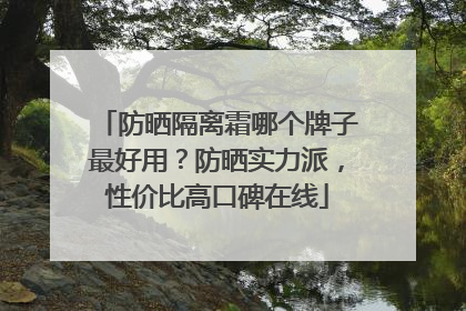 防晒隔离霜哪个牌子最好用？防晒实力派，性价比高口碑在线