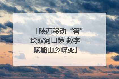陕西移动“智”绘双河口镇 数字赋能山乡蝶变