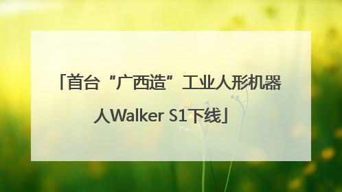 首台“广西造”工业人形机器人Walker S1下线