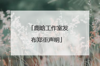鹿晗工作室发布郑重声明