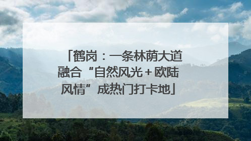 鹤岗：一条林荫大道融合“自然风光＋欧陆风情”成热门打卡地
