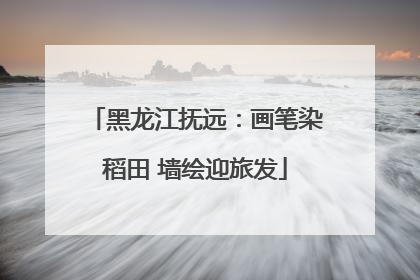 黑龙江抚远：画笔染稻田 墙绘迎旅发